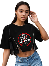 Load image into Gallery viewer, Ladies No F*ckboys Allowed Croptop Zipper Tee
