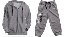 Load image into Gallery viewer, Home Grown Hustler Grey Full Zip Hoodie Set
