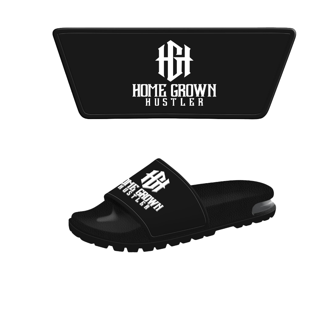 Home Grown Hustler Black Slides