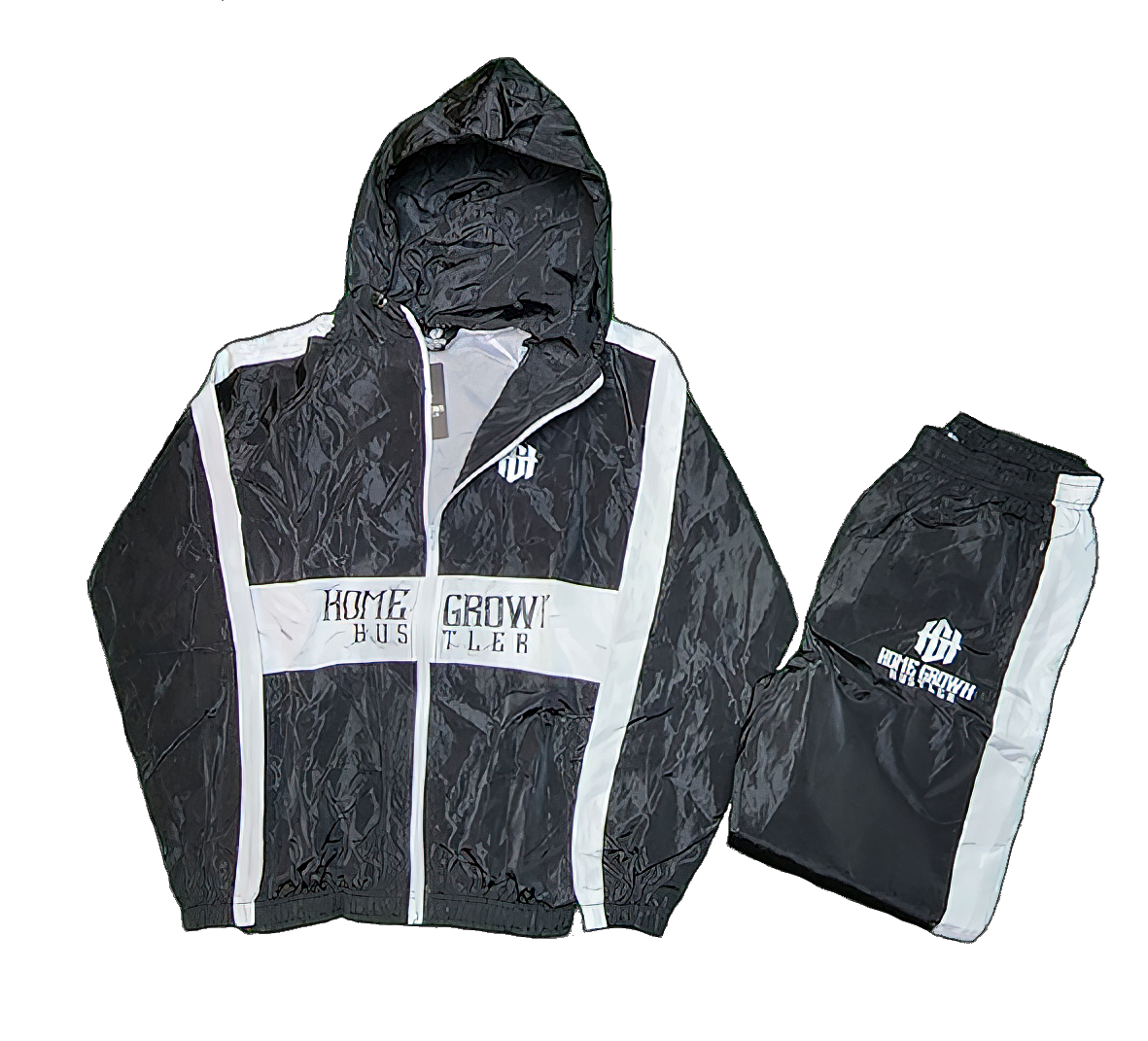 Home Grown Hustler Black Windbreaker