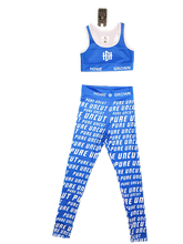 Load image into Gallery viewer, Women&#39;s 2 Piece Blue Workout Set
