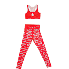 Load image into Gallery viewer, Women&#39;s 2 Piece Red Workout Set
